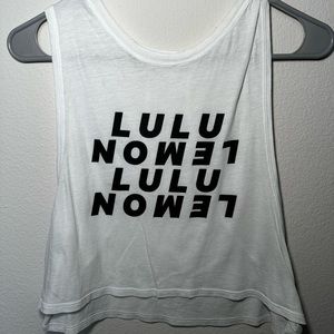 lululemon cutoff crop tank